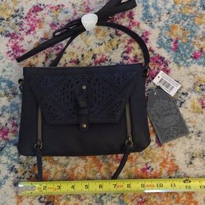 T-shirt and Jeans black vegan crossbody NWTS